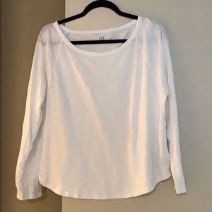 Gap long-sleeve white t-shirt
